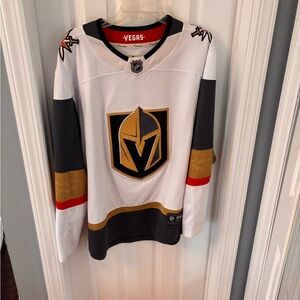 Fanatics White, Gold, Gray Vegas Hockey Jersey